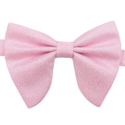Baby Pink Metallic Pre-Tied Bow Tie
