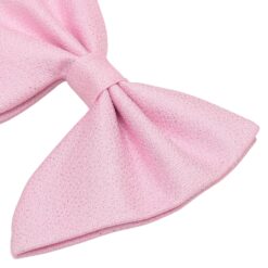 Baby Pink Metallic Pre-Tied Bow Tie