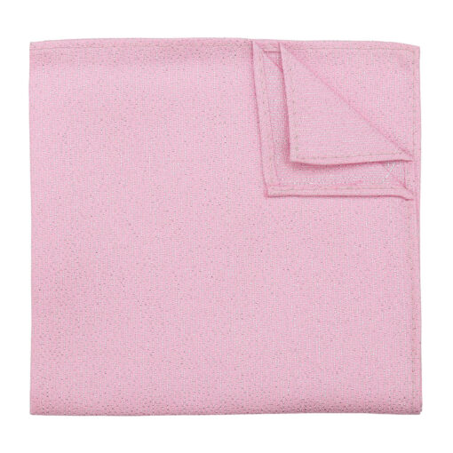 Baby Pink Metallic Pocket Square