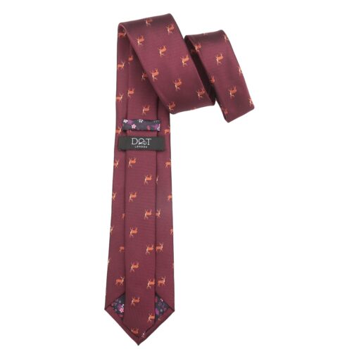 Navy Bee Embroidered Tie
