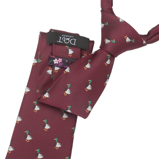 Navy Bee Embroidered Tie
