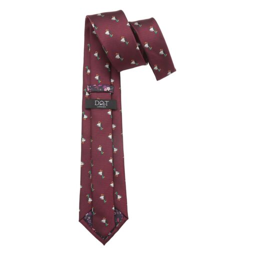 Navy Bee Embroidered Tie