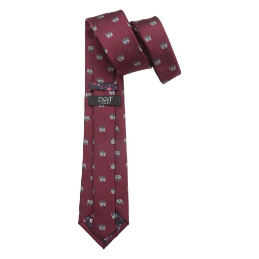 Navy Bee Embroidered Tie
