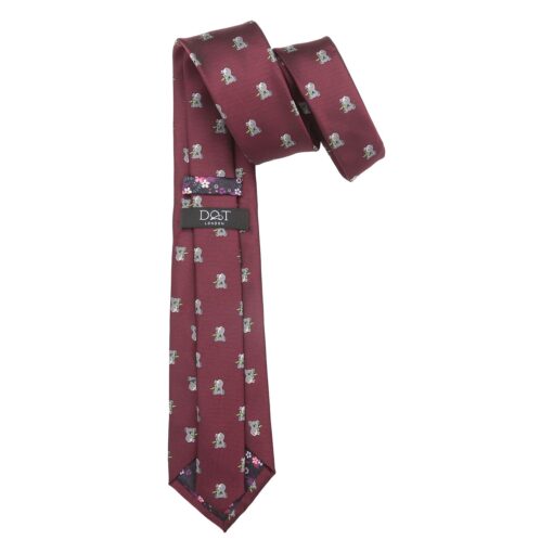 Navy Bee Embroidered Tie