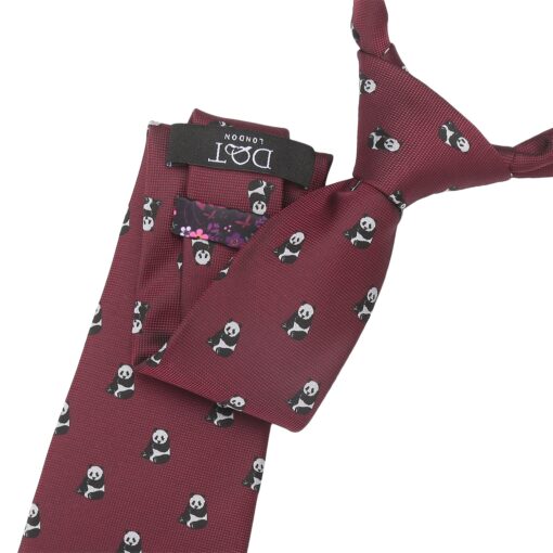 Navy Bee Embroidered Tie
