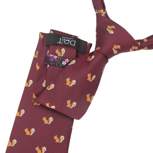 Navy Bee Embroidered Tie