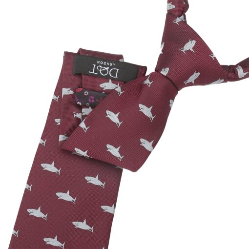Navy Bee Embroidered Tie