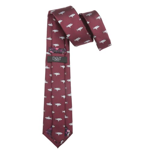 Navy Bee Embroidered Tie