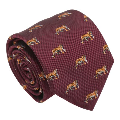 Navy Bee Embroidered Tie