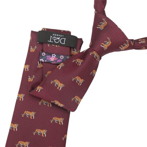 Navy Bee Embroidered Tie