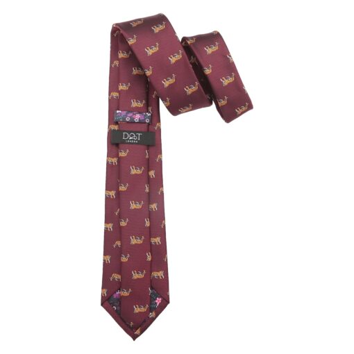 Navy Bee Embroidered Tie