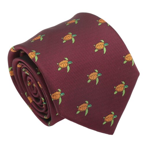 Navy Bee Embroidered Tie