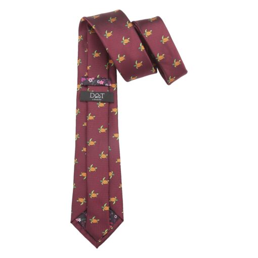 Navy Bee Embroidered Tie