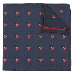 Navy Blue Guard British Icon Embroidered Pocket Square