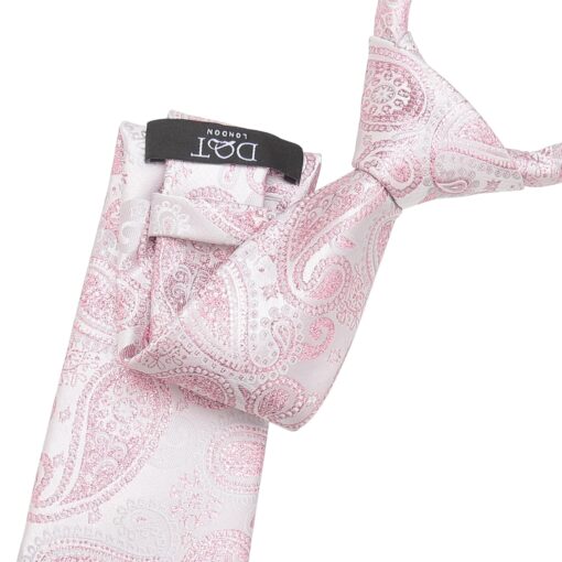 Blue & Black Metallic Paisley Bohemian Tie