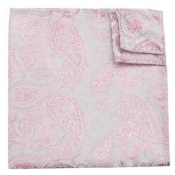 Blue & Black Metallic Paisley Bohemian Pocket Square