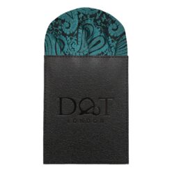 Teal Paisley Pre-Folded Pocket Square Puff