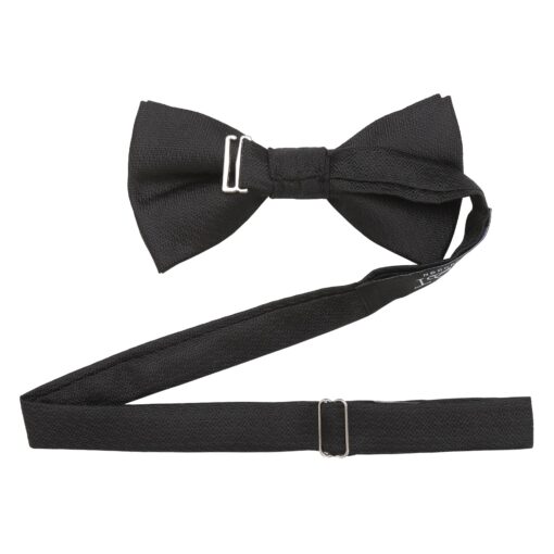 Black Non-Crease Pre-Tied Bow Tie