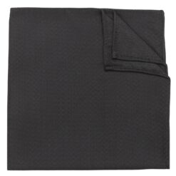 Black Non-Crease Pocket Square