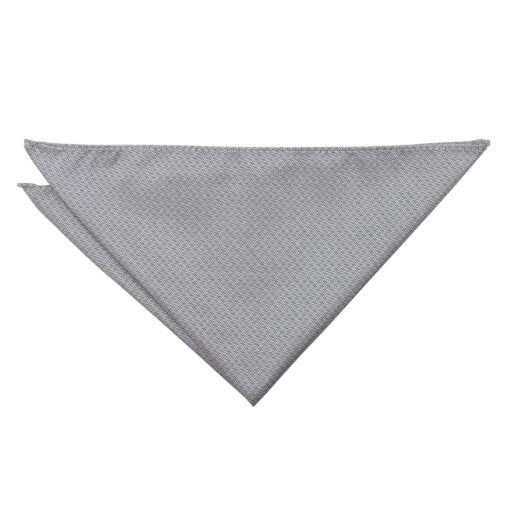 Grey Non-Crease Pocket Square