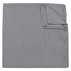 Grey Non-Crease Pocket Square