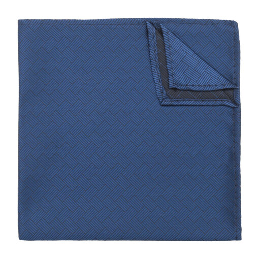 Black Raffia Basket Pocket Square