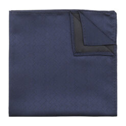 Black Raffia Basket Pocket Square