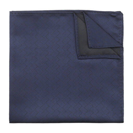 Black Raffia Basket Pocket Square