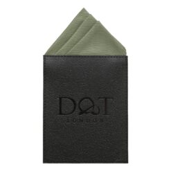Navy Blue Plain Twill Pre-Folded Pocket Square Fold