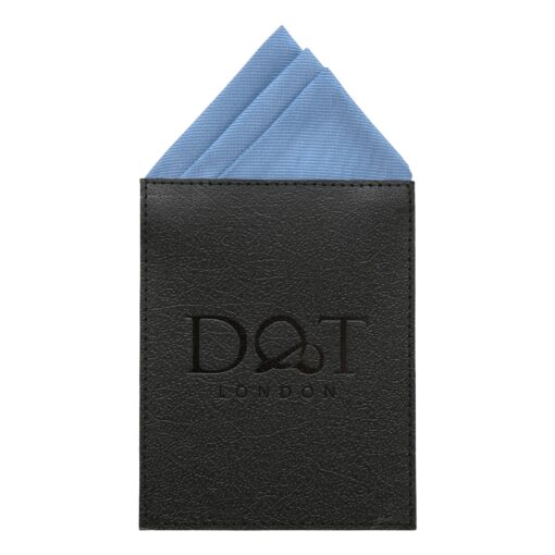 Stormy Weather Plain Twill Pre-Folded Pocket Square Fold