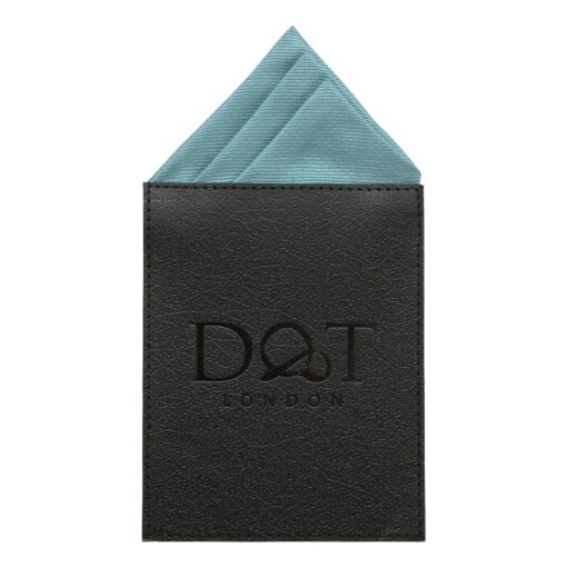 Stormy Weather Plain Twill Pre-Folded Pocket Square Fold