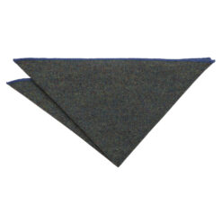 Blue Tweed Donegal Pocket Square