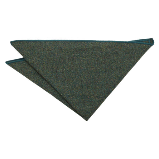 Blue Tweed Donegal Pocket Square
