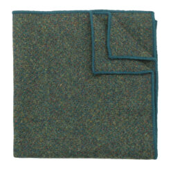 Blue Tweed Donegal Pocket Square