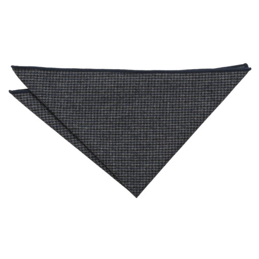 Beige Tweed Houndstooth Pocket Square
