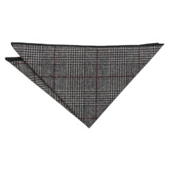 Black & White Tweed Prince Of Wales Pocket Square