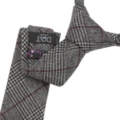 Black & White Tweed Prince of Wales Slim Tie