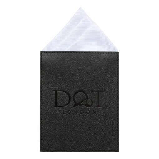 Stormy Weather Plain Twill Pre-Folded Pocket Square Fold