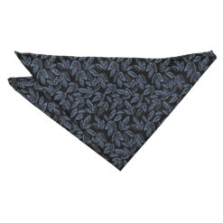 Black & Blue Willow Pocket Square