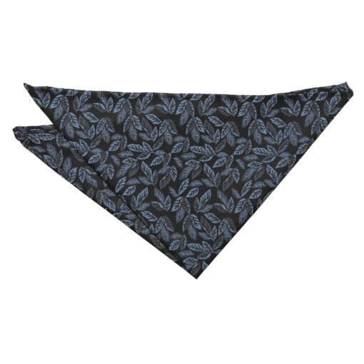 Black & Blue Willow Pocket Square
