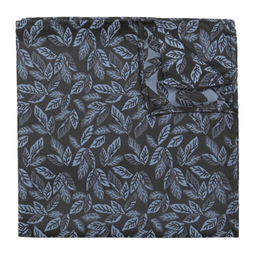 Black & Blue Willow Pocket Square