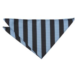 Baby Blue & Black Classic Stripe Pocket Square