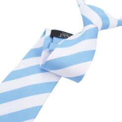 Baby Blue & White Classic Stripe Tie