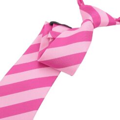 Baby Pink & Hot Pink Classic Stripe Tie