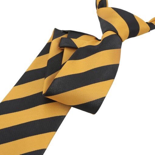 Gold & Black Classic Stripe Tie