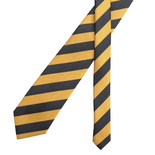 Gold & Black Classic Stripe Tie