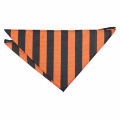 Orange & Black Classic Stripe Tie