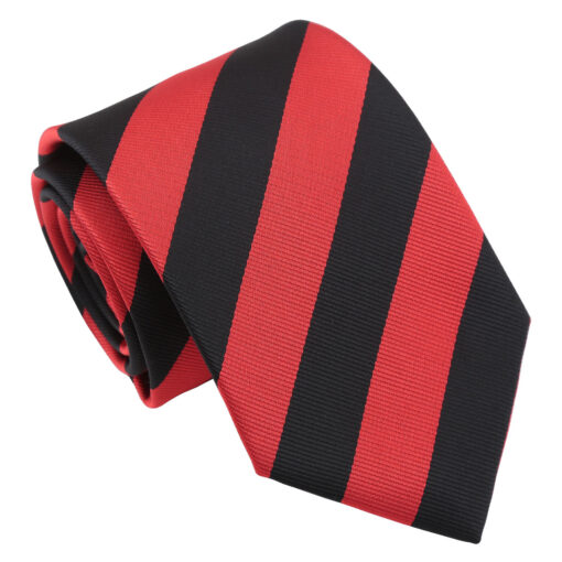 Red & Black Classic Stripe Tie