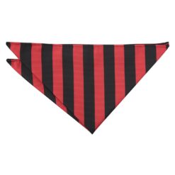 Red & Black Classic Stripe Pocket Square