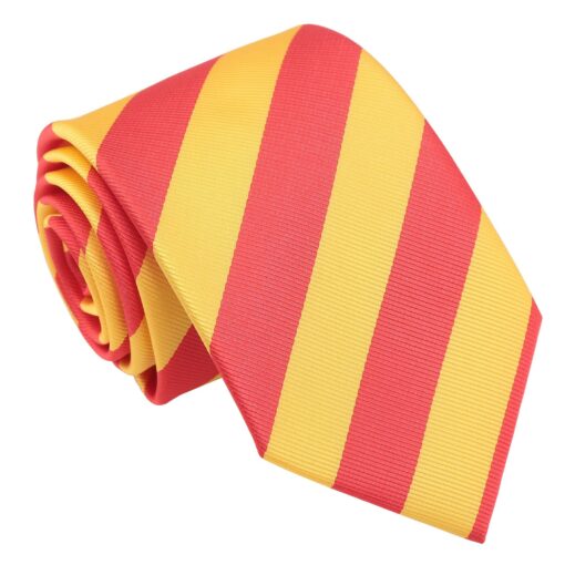 Red & Yellow Classic Stripe Tie